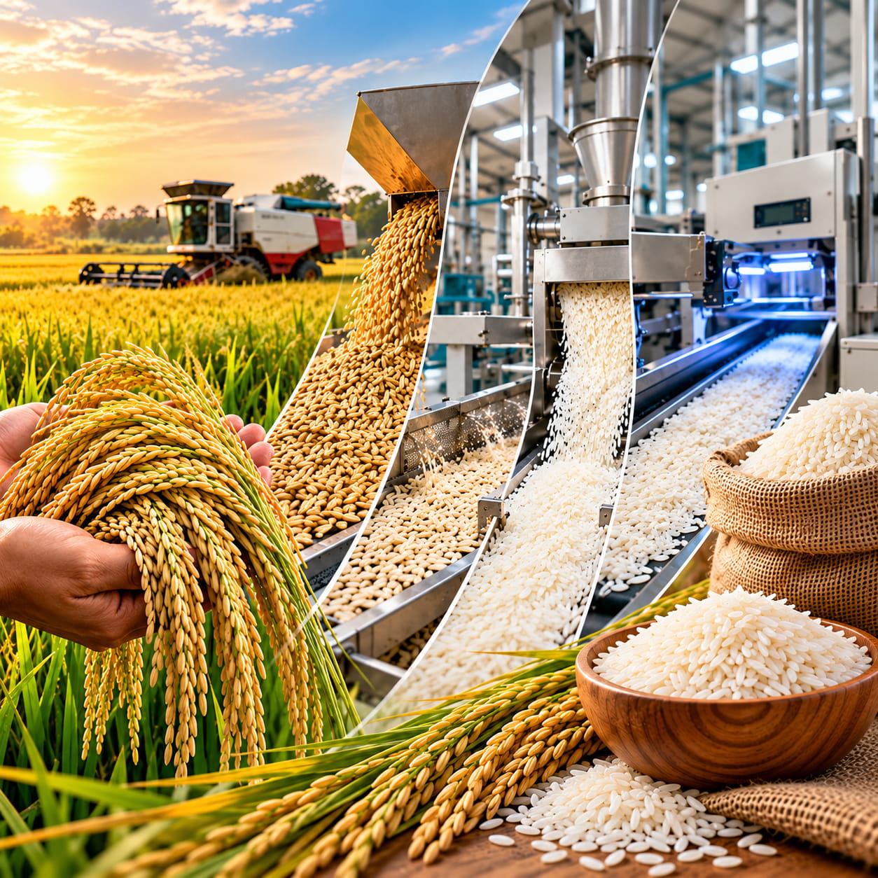 The Journey from Paddy to Premium Basmati Rice